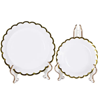 Paper plate round 7/9 inch